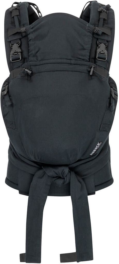 HOPPEDIZ Babytrage Nabaca Basic-Set die Modultrage für maximale Möglichkeiten Schwarz
