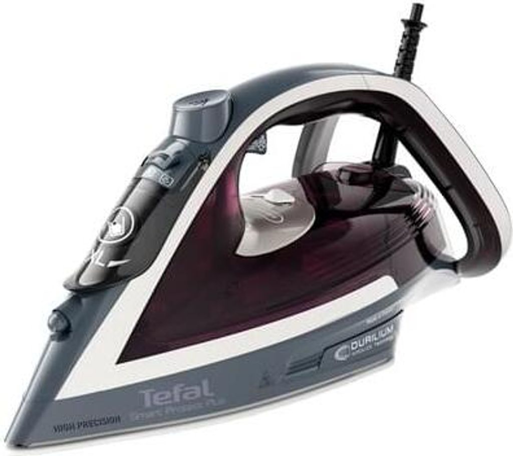 Tefal Dampfbügeleisen FV6870 Smart Protect Plus grau/dunkelrot