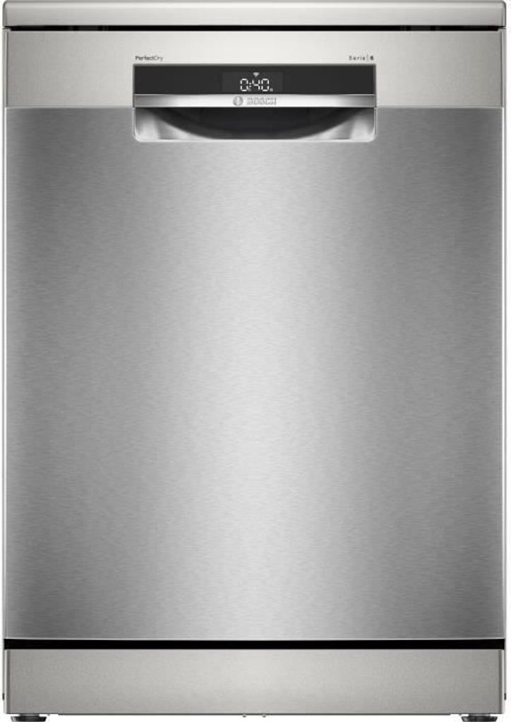 BOSCH SMS6ZCI11F SER6 freistehender Geschirrspüler – 14 Maßgedecke – Induktion – L60 cm – 40 dB – – Edelstahl
