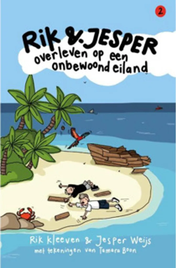 Rik et Jesper survivent sur une île déserte livre illustré plein d'humour
