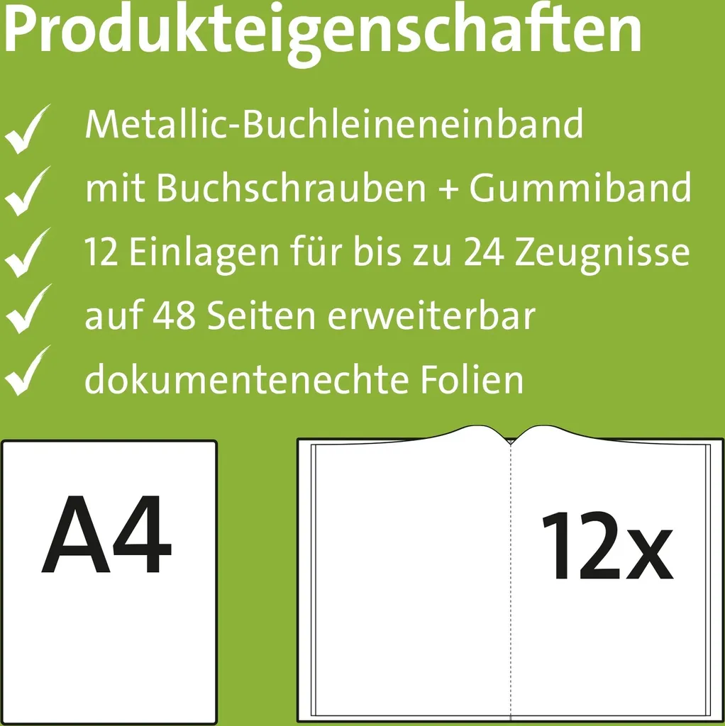 Porte-revue ROTH Metallium Vert - Finition Métal Robuste avec Vis