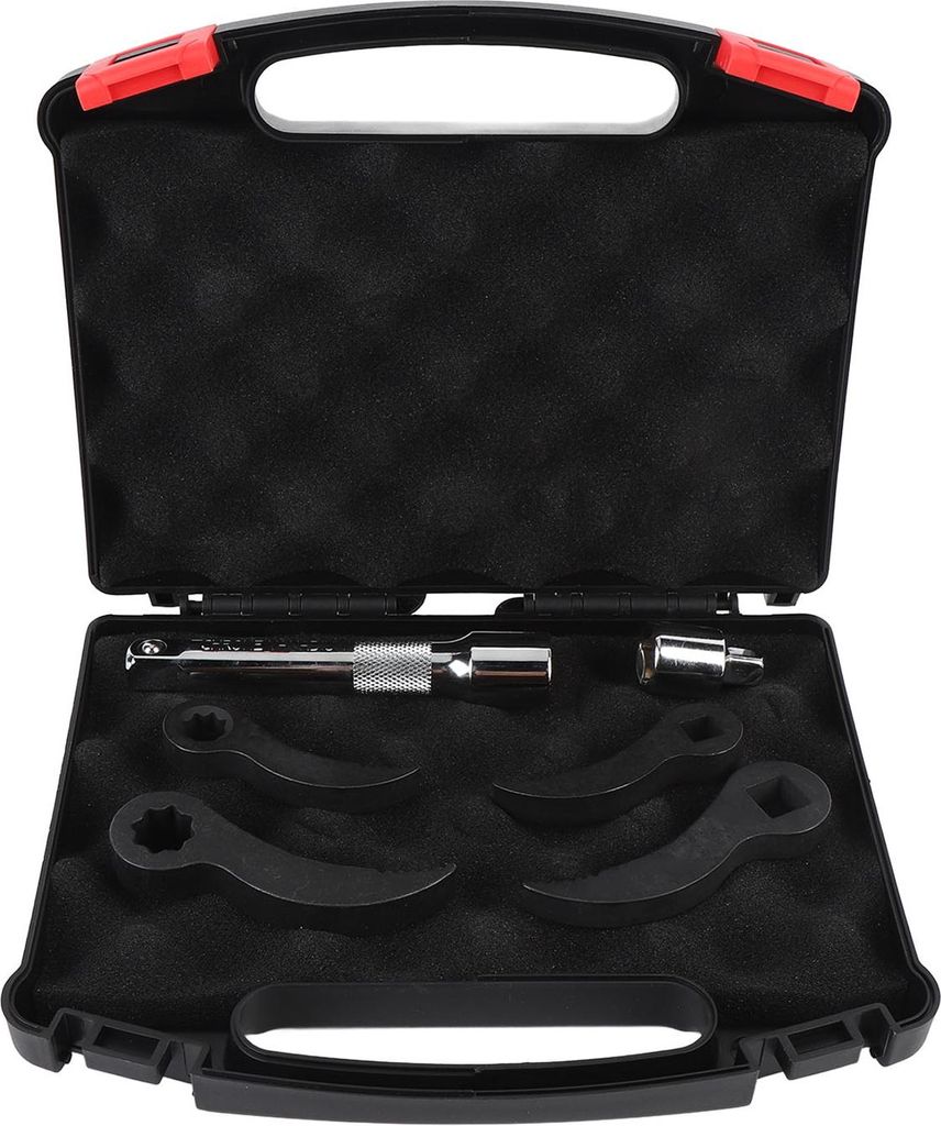 Brechstangen-Adapterkopf-Werkzeugset 1/2 Zoll, 3/8 Zoll Doppelvierkant und Vierkant-Brechstangenadapterkopf und Verlängerungsstange mit Aufbewahru...