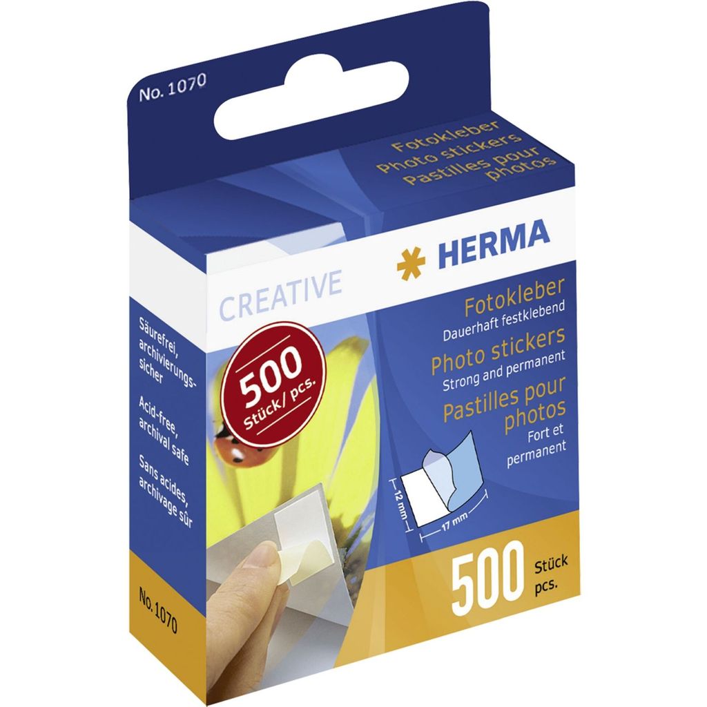 Herma Fotokleber 500 Stück im Kartonspender            1070 Produktbild 