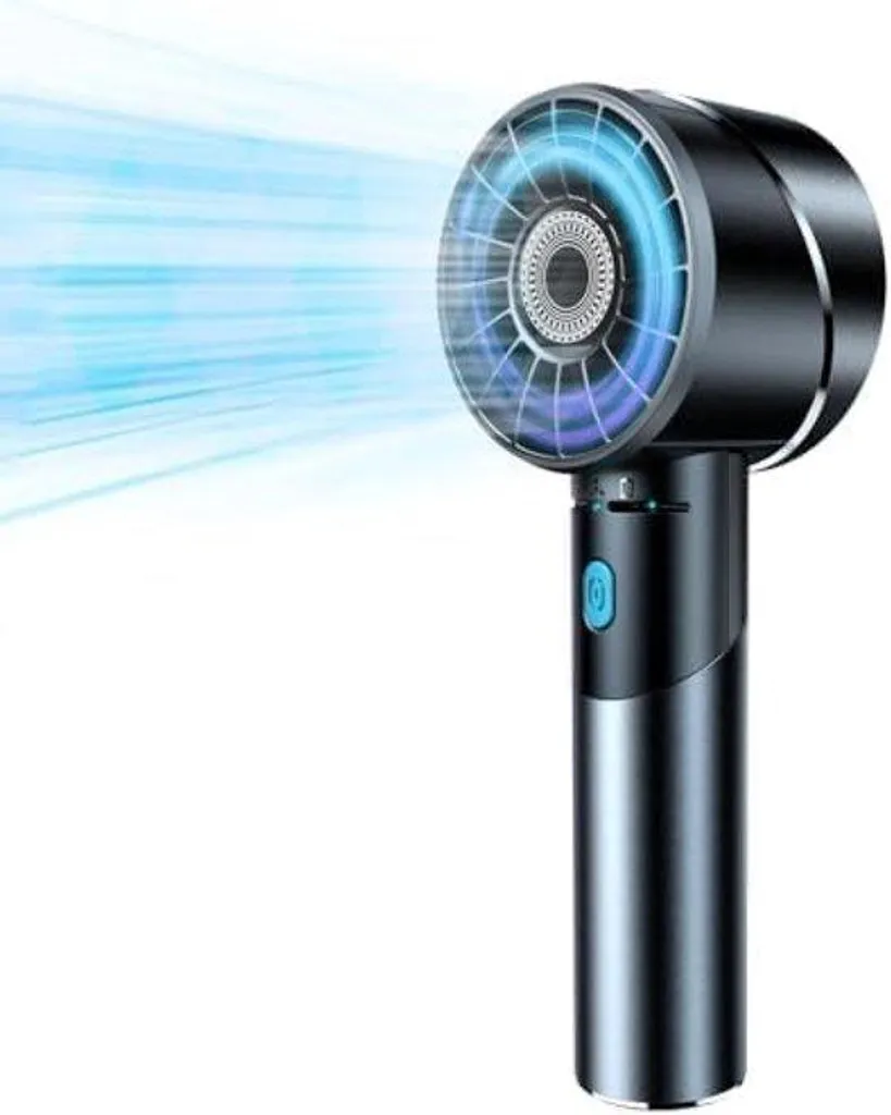 Mini ventilateur de bureau rechargeable à 4 vitesses pour le travail