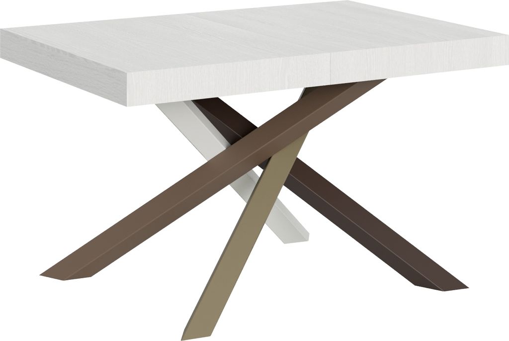 ITAMOBY - Ausziehtisch 130/234x90 cm Volantis Esche weiß Tischbeinein 4/C Farbkombination