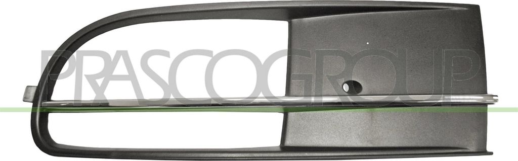 PRASCO Lüftungsgitter Grill Stoßfänger für VW Beetle Schrägheck (5C1, 5C2) mit Loch/Löchern für Nebellampen Schwarz