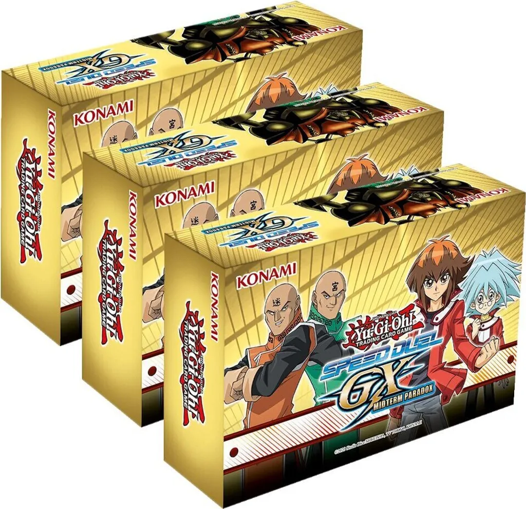 Yu-Gi-Oh! Speed Duel GX Midterm Paradox Boîte de 3 Decks en Allemand