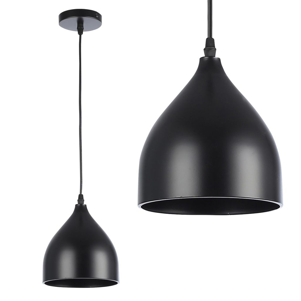 MasterLED Pendelleuchte Como Ø17cm Schwarz – E27 Hängelampe Produktbild 