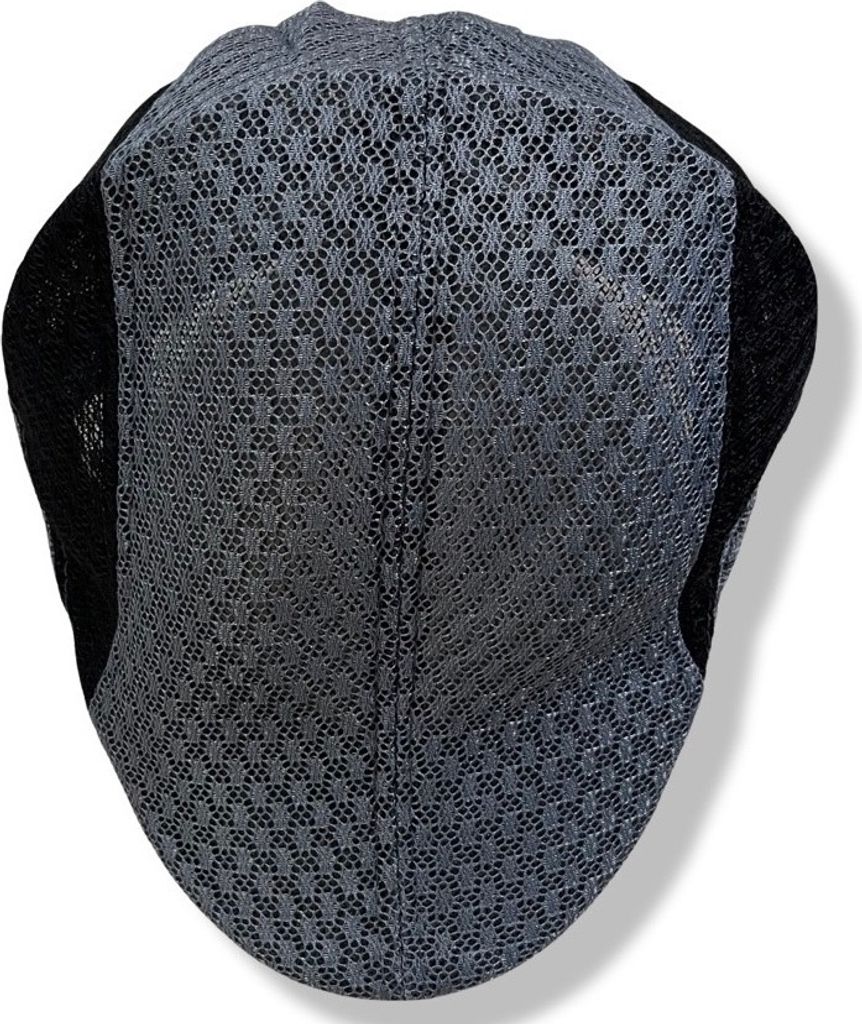 Herren Sommerbaskenmütze in Grau/Schwarz – Stylisch und Atmungsaktiv KP23689