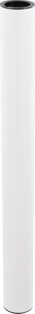 WAGNER Möbelbein/Systemrohr TENO - Ø 30 x 297 mm, individuell kombinierbar, Stahl, weiß, Tragkraft 50 kg - 12163201