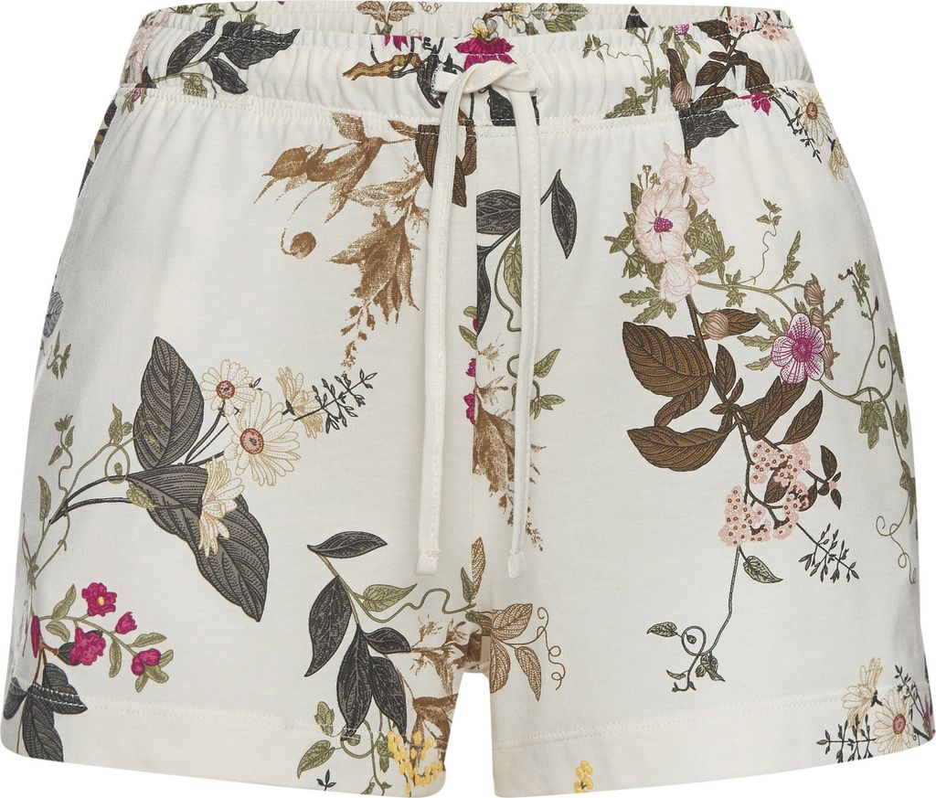 LASCANA Pyjamashorts ecru geblümt Größe 32/34