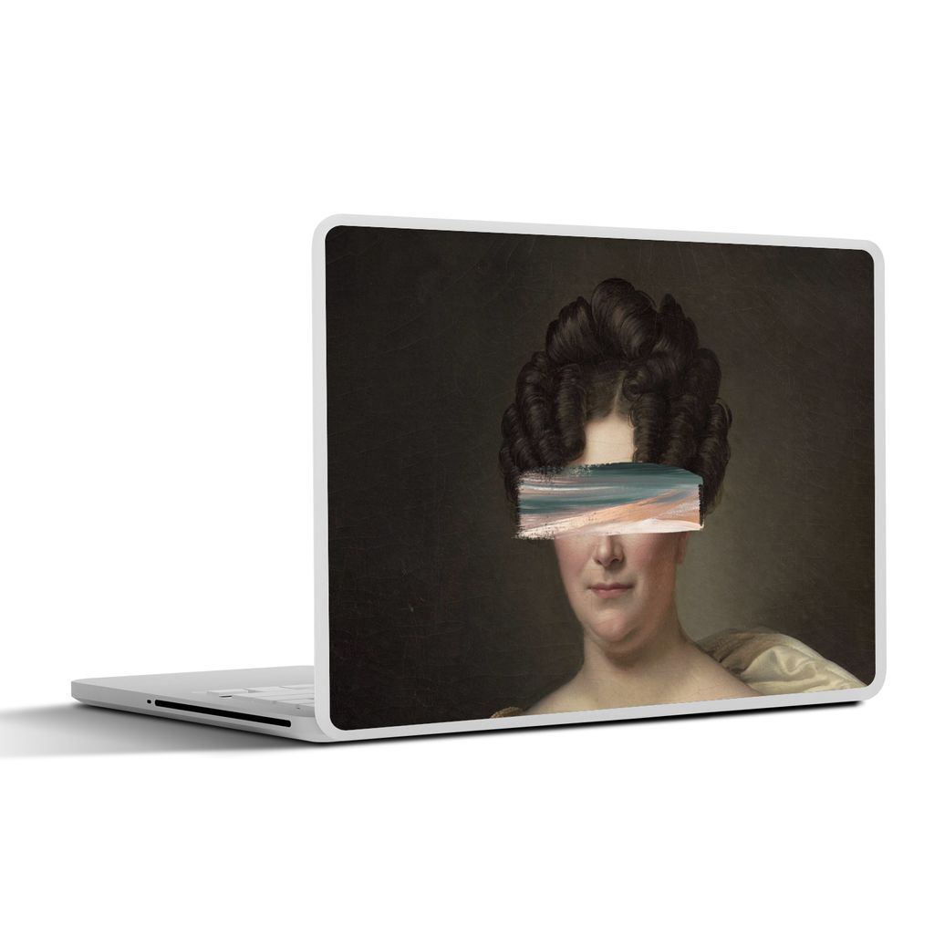 MuchoWow Laptop Aufkleber Sticker Cover Johanna Henriëtte Engelen - Dubois Drahonet - Gemälde 30x22 cm - Laptop-Sticker
