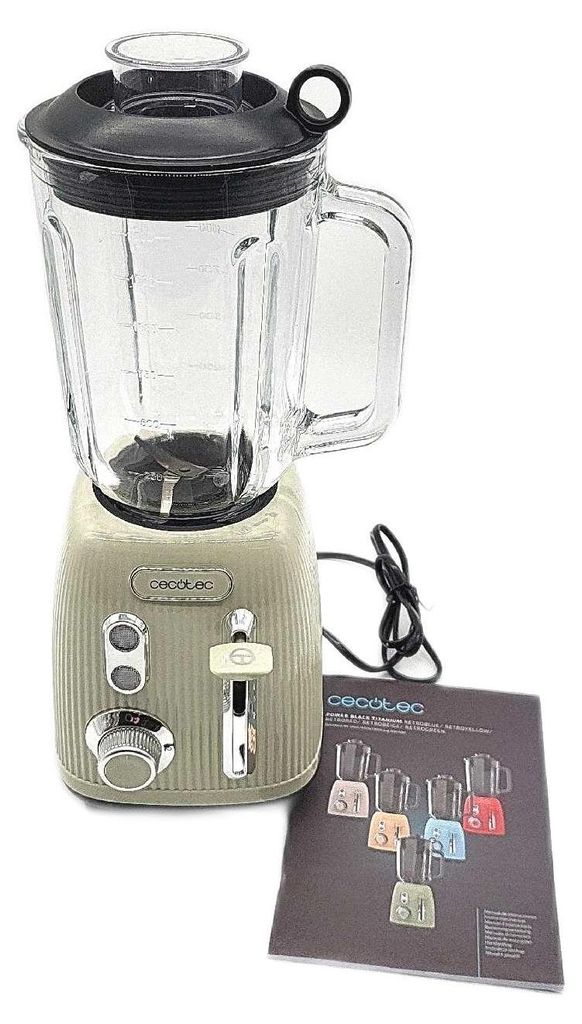 A stand mixer and a product manual are shown on a white background.