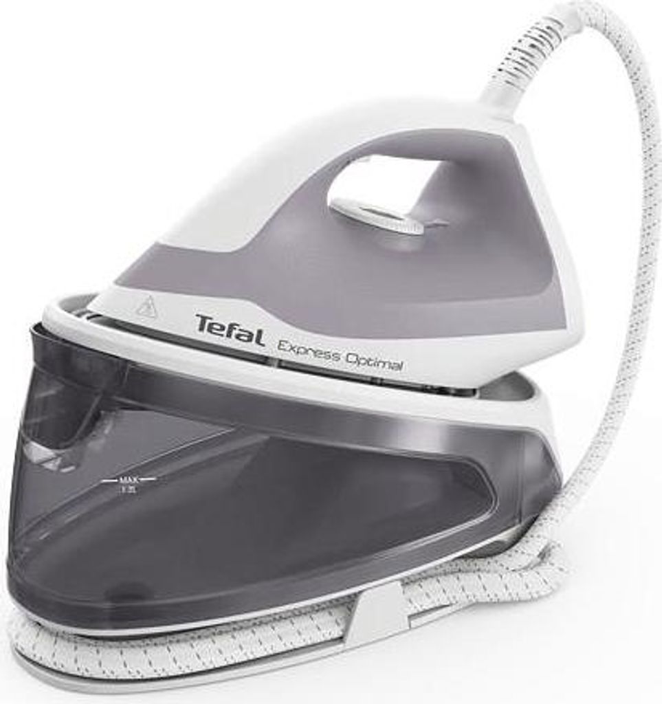 A steam generator iron on a white background.