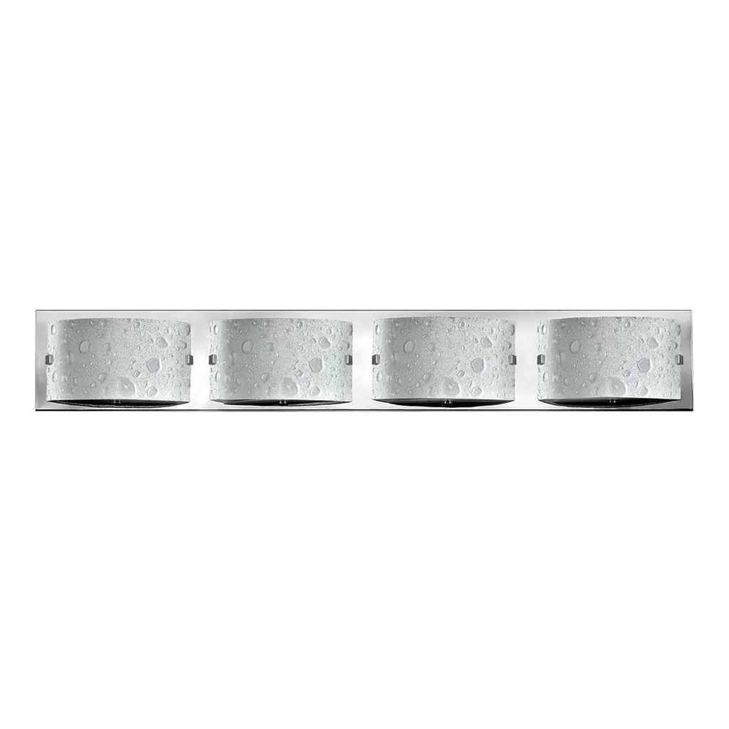 Applique salle de bains Daphne Hinkley chrome poli 4xG9 81cm IP44