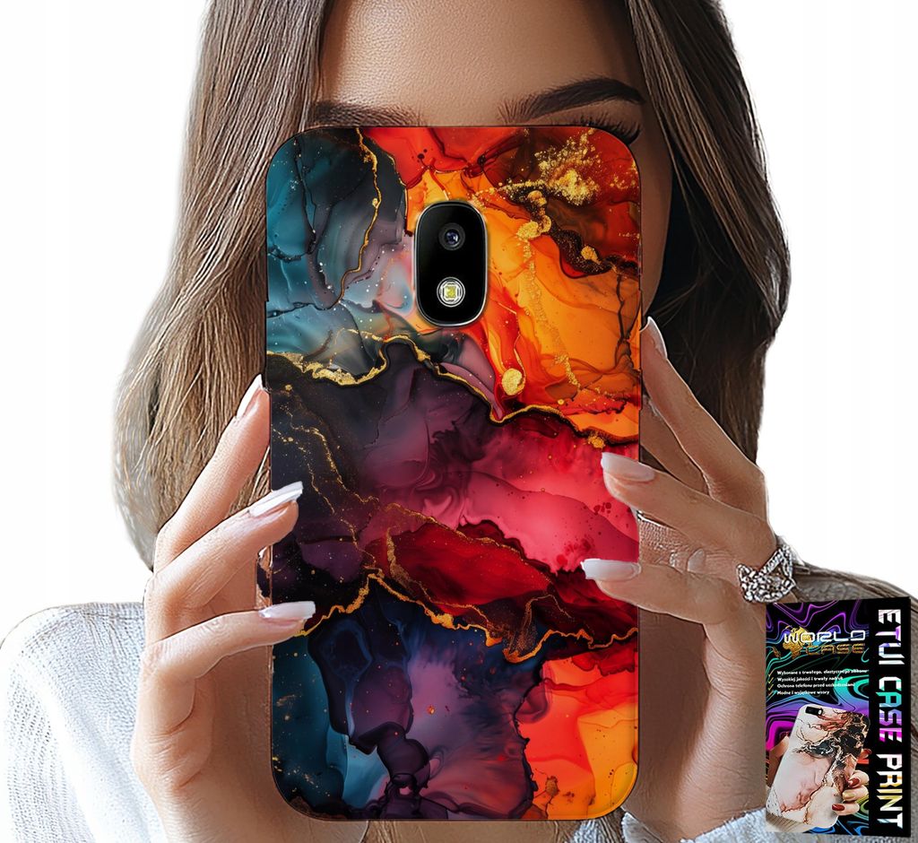 Fall Für Samsung Galaxy J5 2017 - Steinmuster, Fall Fall Fall + Glas