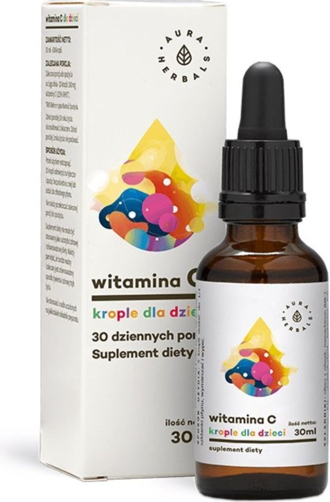 Aura Herbals vitamina c per bambini 100 mg gocce 30 ml Immagine del prodotto 