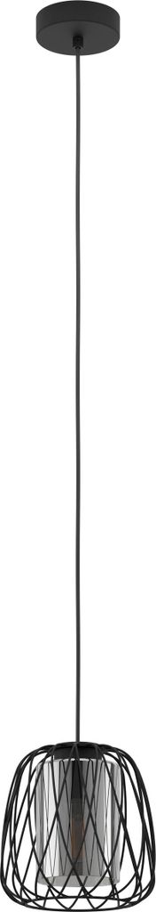 EGLO Pendelleuchte Floresta, 1 flammige Hängelampe, Hängeleuchte, Esstischlampe, Wohnzimmerlampe hängend mit E27
