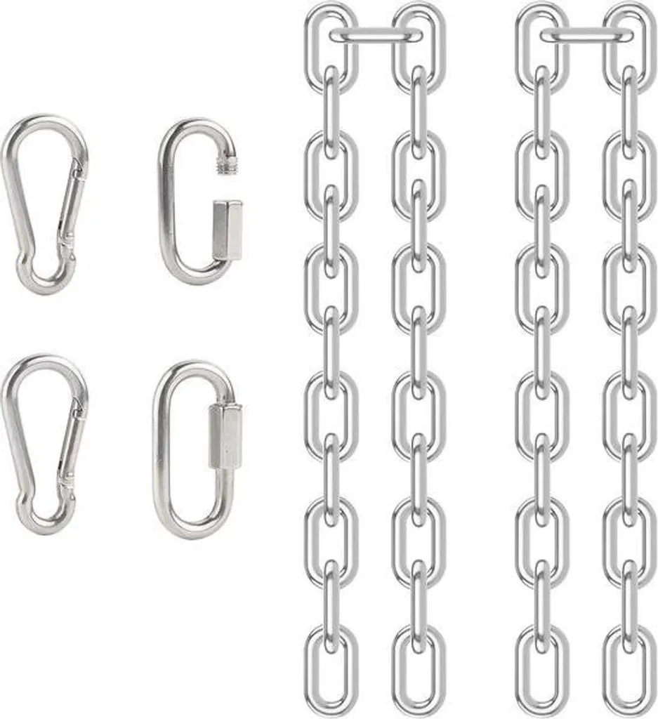 Kit d'extension de chaîne inox 60cm pour balancelle et siège suspendu