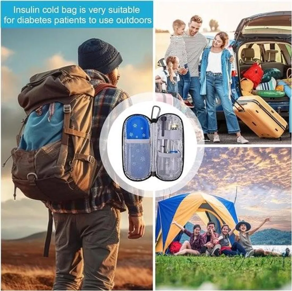 Glacière à insuline de voyage portable noire pour usage quotidien - 3