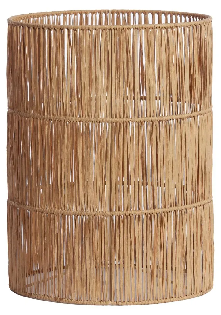 Grand Abat-jour Cylindrique en Textile Naturel Ø 40cm pour Lampe E27