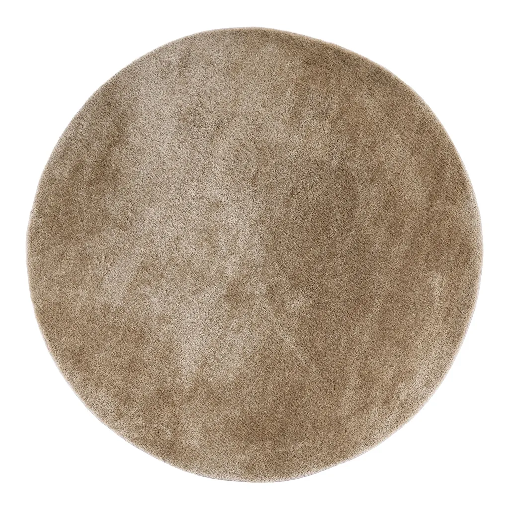 Tapis Miami Ø160 cm Sable : Finissez-en avec les Sols Froids et Tristes