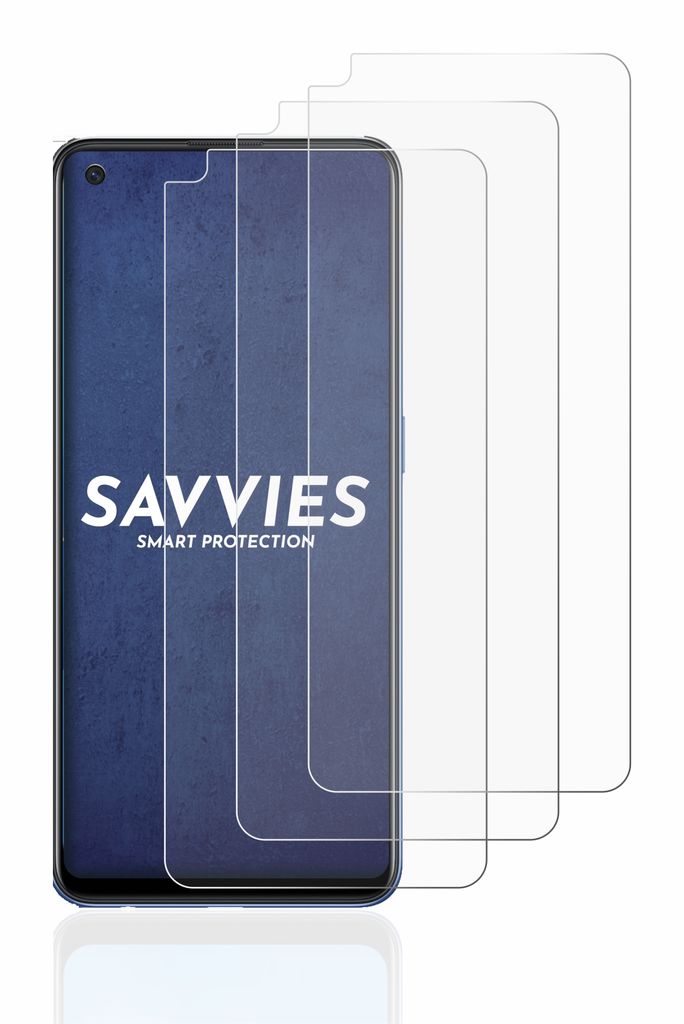6 Pellicole Protettive Savvies Per Oppo A72 – Trasparenti, Antigraffio, Facili Da Applicare