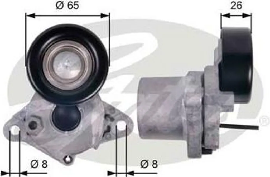 Galet tendeur de courroie Gates T39123 pour Hyundai et Kia
