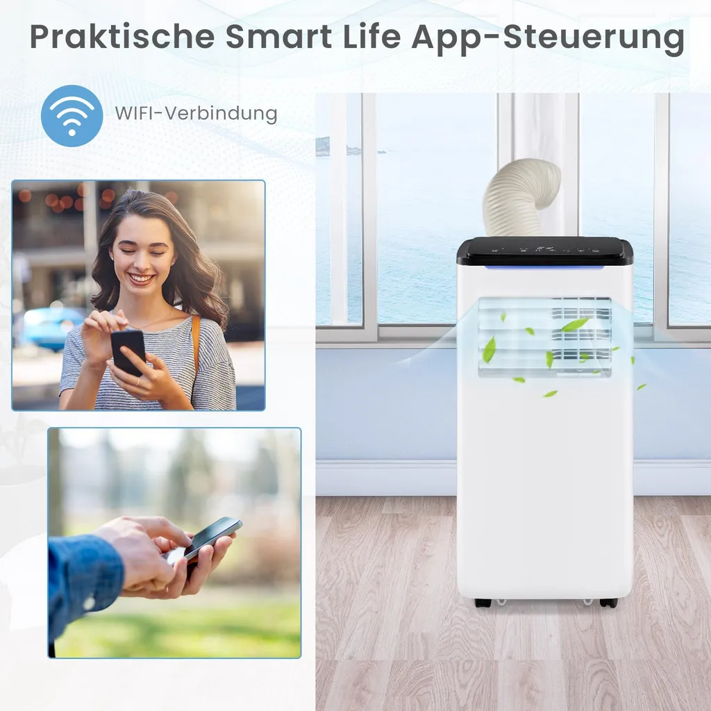 Climatiseur 4 en 1 9000 BTU avec Programmateur et Télécommande Mobile - 6