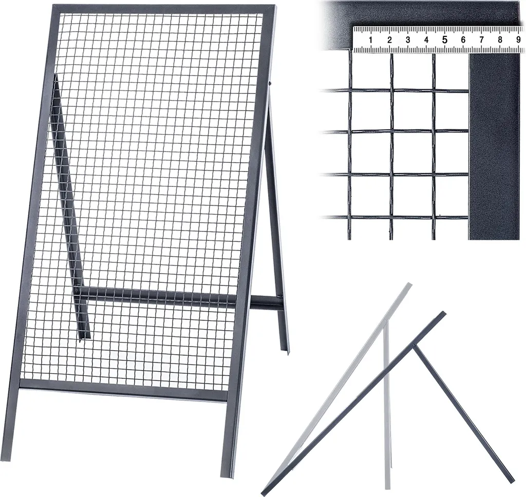 Tamis de chantier 120x60cm à maille large 20mm en métal renforcé