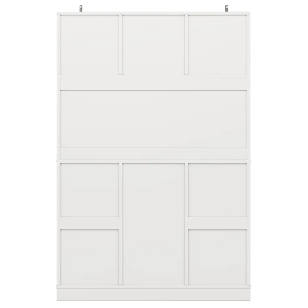 Armoire de cuisine style maison de campagne avec étagères réglables - 11