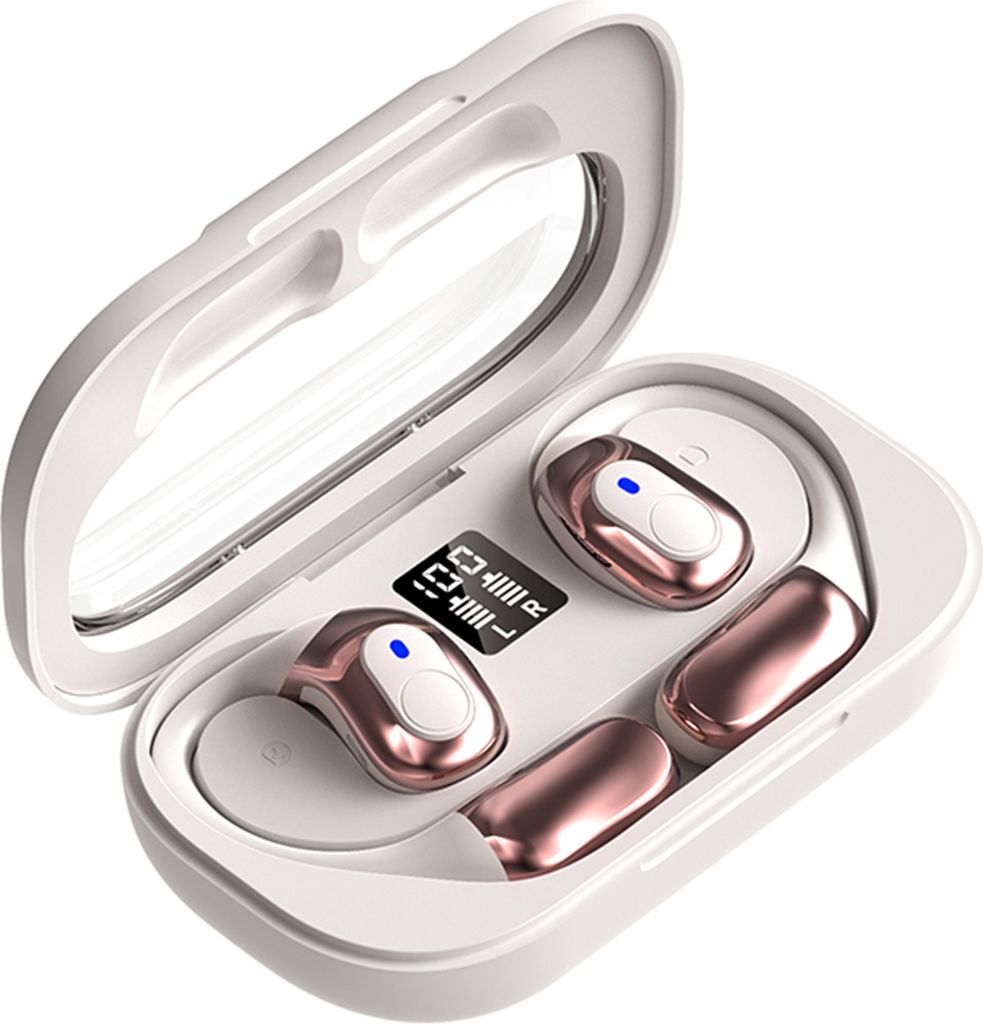 BT5.4 Kabellose Kopfhoerer Ohrbuegel-Ohrhoerer Wasserdichte Sport-Ohrhoerer Ultra-Low-Latency-Game-Headset mit Ladeetui Batterieanzeige