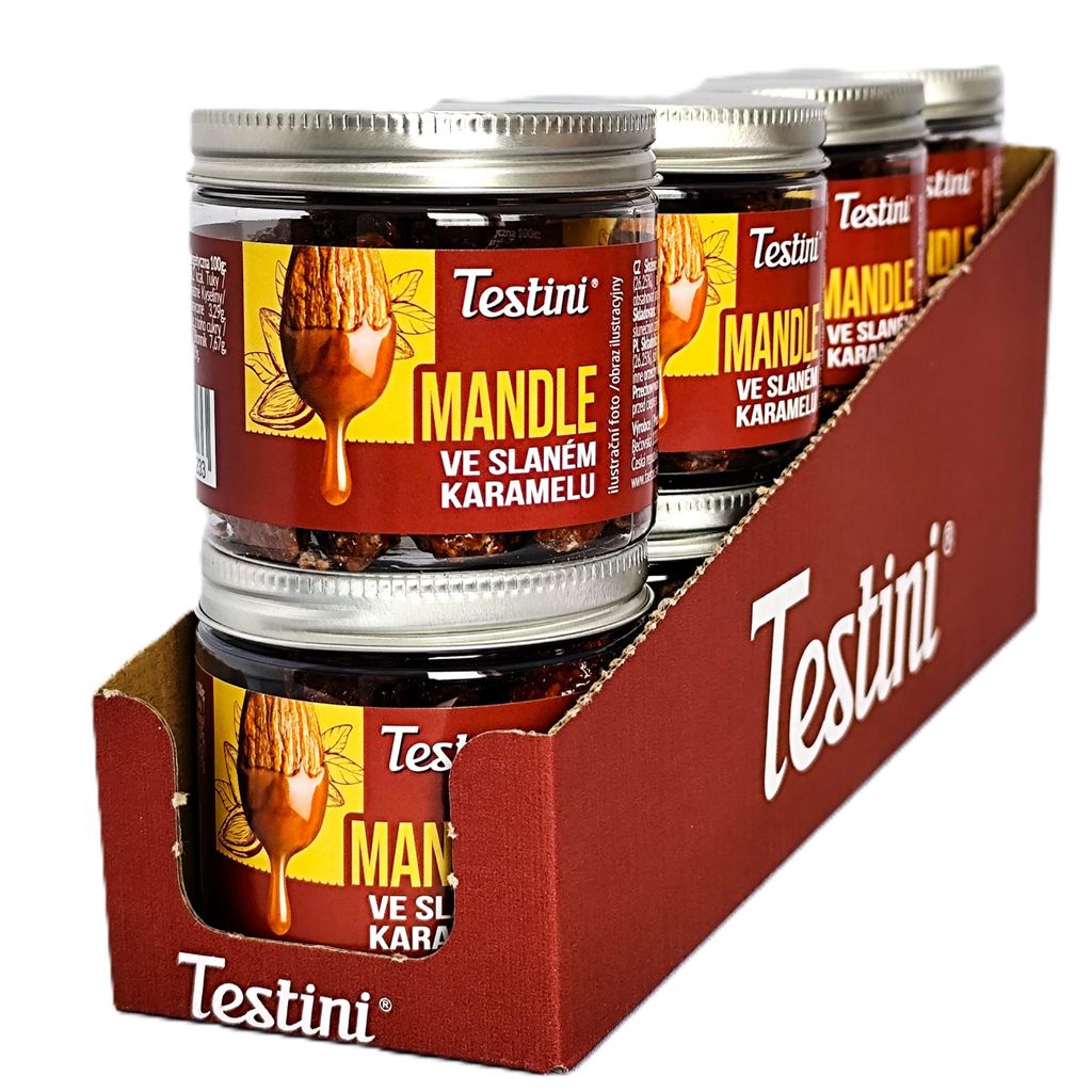 Mandle v slanom karamele Testini®, 8 ks v balení Obrázok produktu 