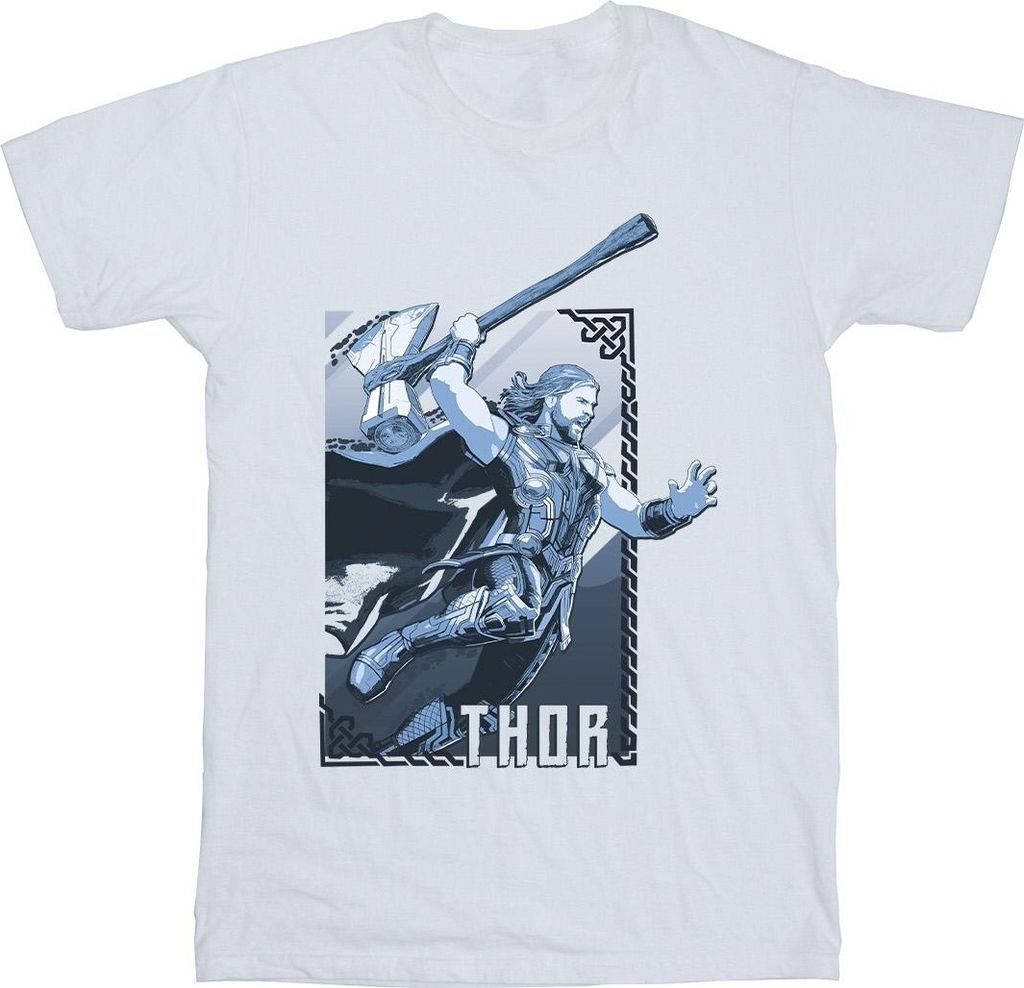 Marvel - "Love And Thunder" T-Shirt für Herren BI52171 (3XL) (Weiß)