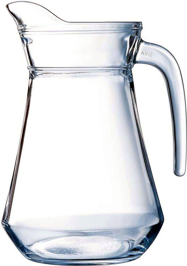 Arcoroc Servierkrug Arc aus Glas, 130 cl Inhalt, 217 mm Höhe, 6er Set