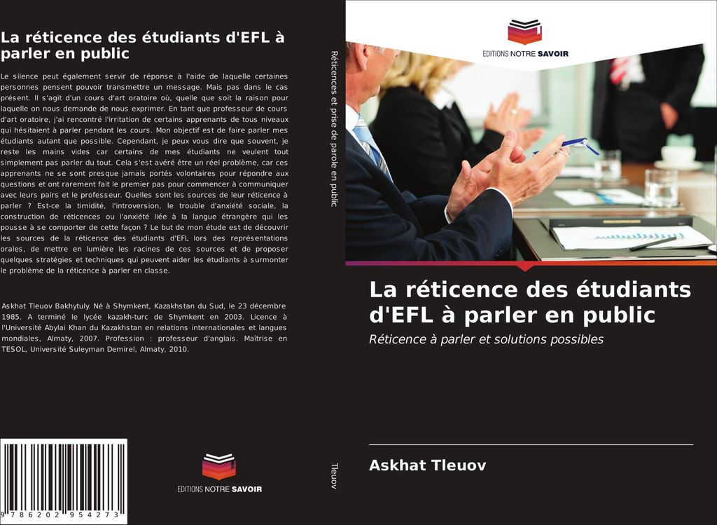 La réticence des étudiants d'EFL à parler en public