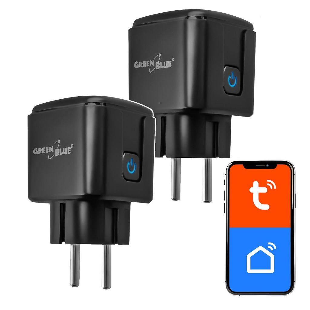 2x Ferngesteuerte WLAN-Steckdose von GreenBlue Produktbild 