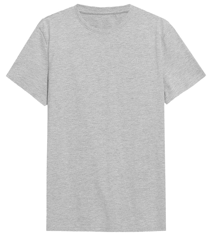 4F - "4FSS23TTSHM536" T-Shirt für Herren PP1750 (M) (Grau/Silber)
