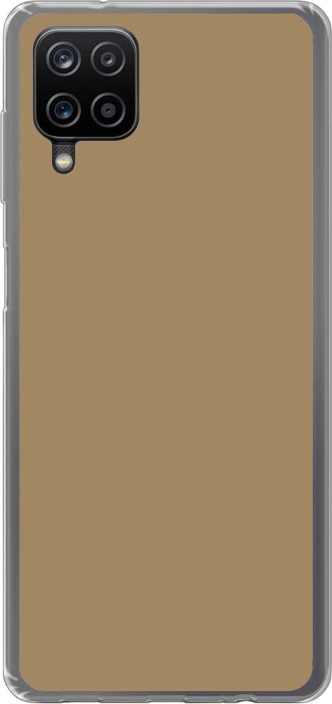 MuchoWow Handyhülle Schutzhülle Hülle für Telefoonhoesje Samsung Galaxy A12 Palette - Beige - Innenbereich Silikon Softcase Handy Hülle - Bild