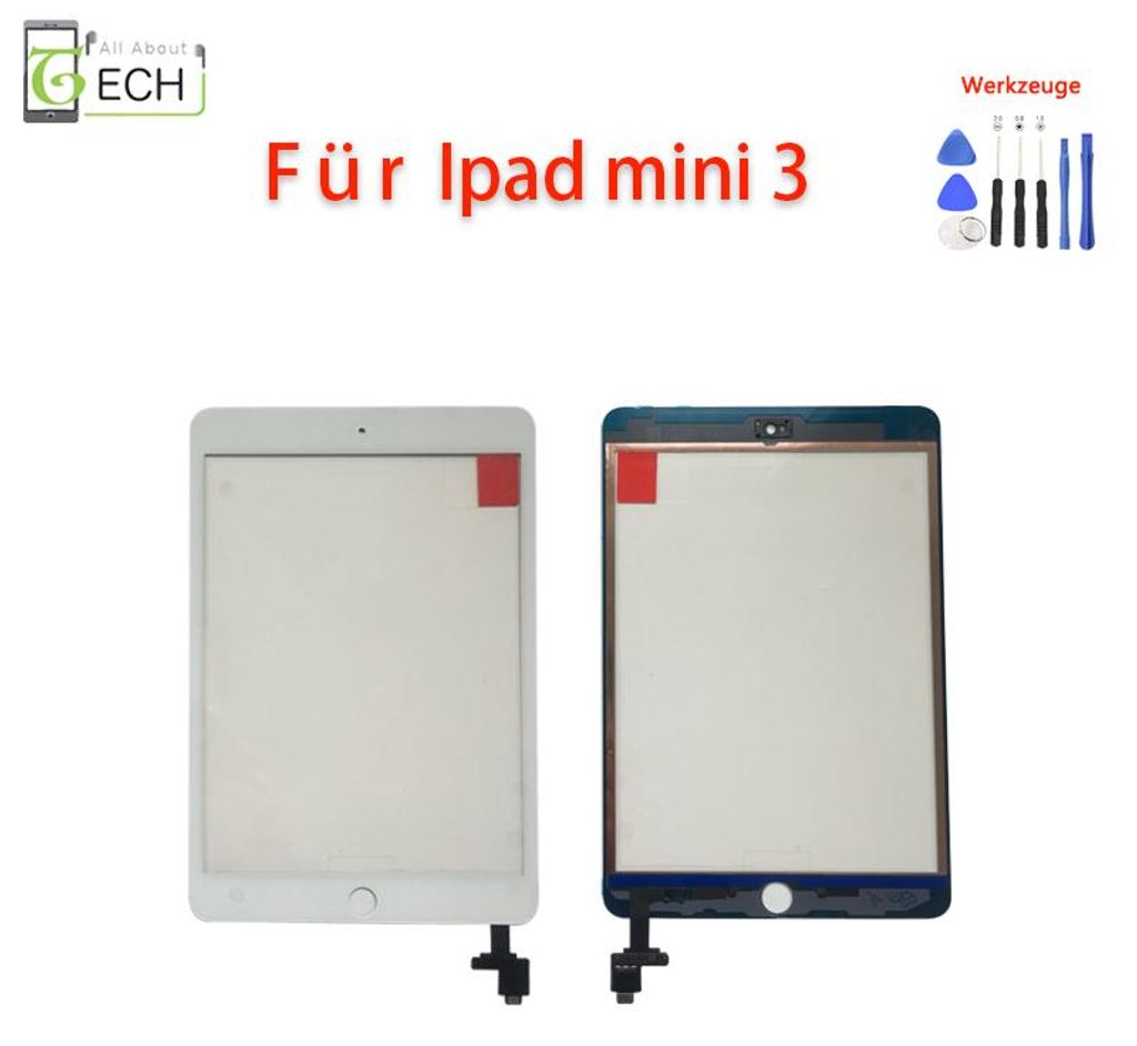 Touch Für iPad Mini 3 Touchscreen Glas fordere Scheibe mit Produktbild 