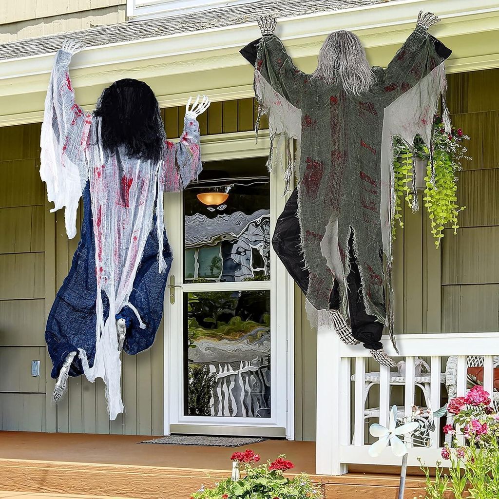 Halloween lezení zombie nástěnná dekorace 80cm Obrázek produktu 
