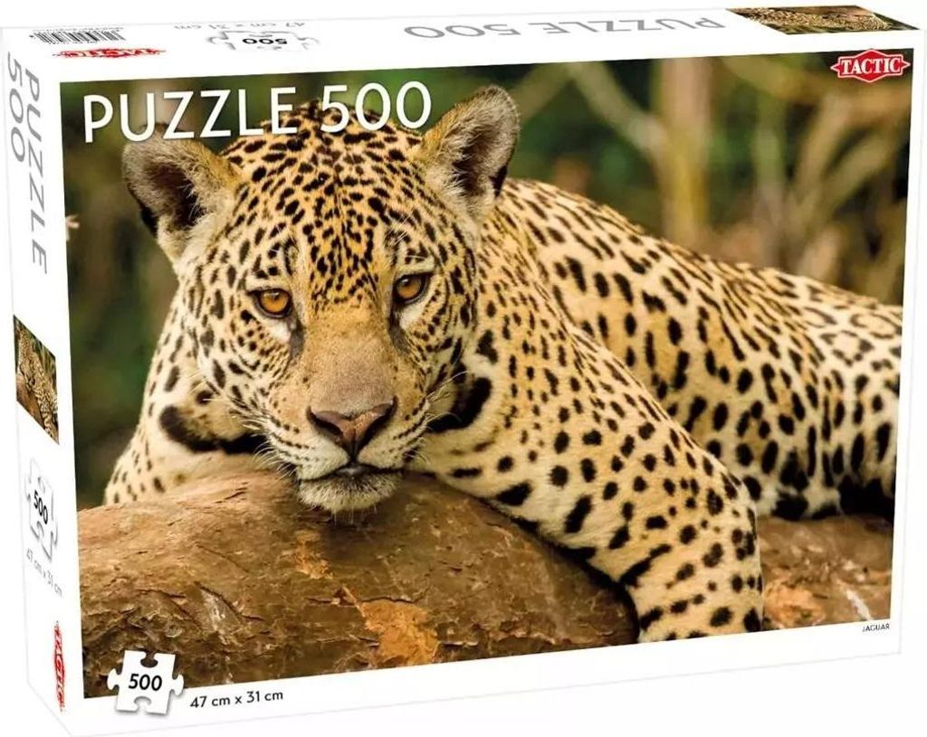 puzzle Jaguar 500 Teile 31 x 47 cm Karton braun