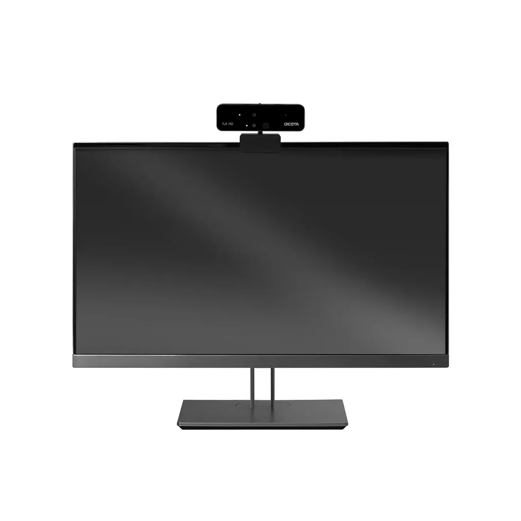 Dicota Webcam PRO Face Recognition Full HD Noire pour Windows Hello