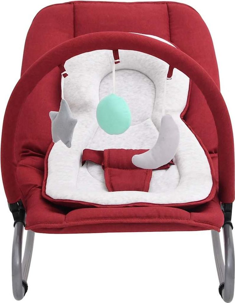 vidaXL Babywippe Rot Stahl