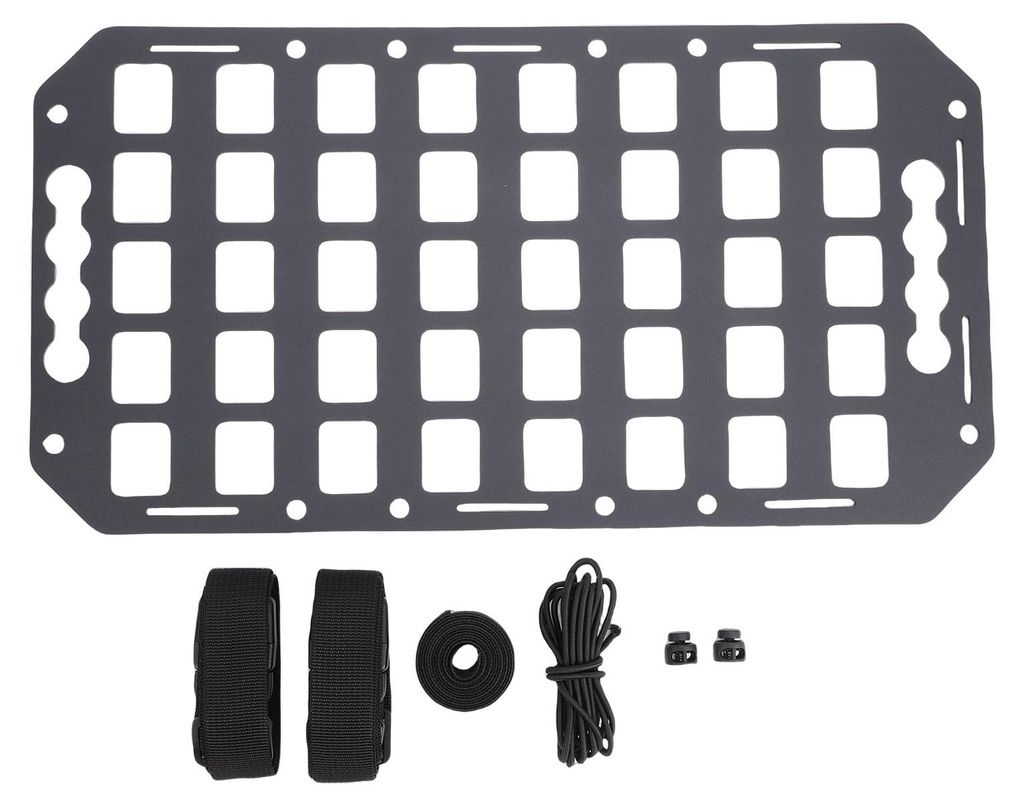 Ladeflächen-Molle-Paneel aus Aluminium, 16,61 x 8,86 x 0,08 Zoll, L-Schienen-Molle-Seitenpaneele, Organizer für Limousinen, SUVs, Pickups, LKWs, ...