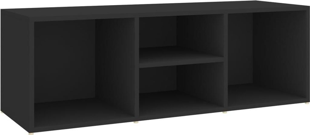 vidaXL Lavica na topánky čierna 105x35x35 cm Materiál drevo Obrázok produktu 