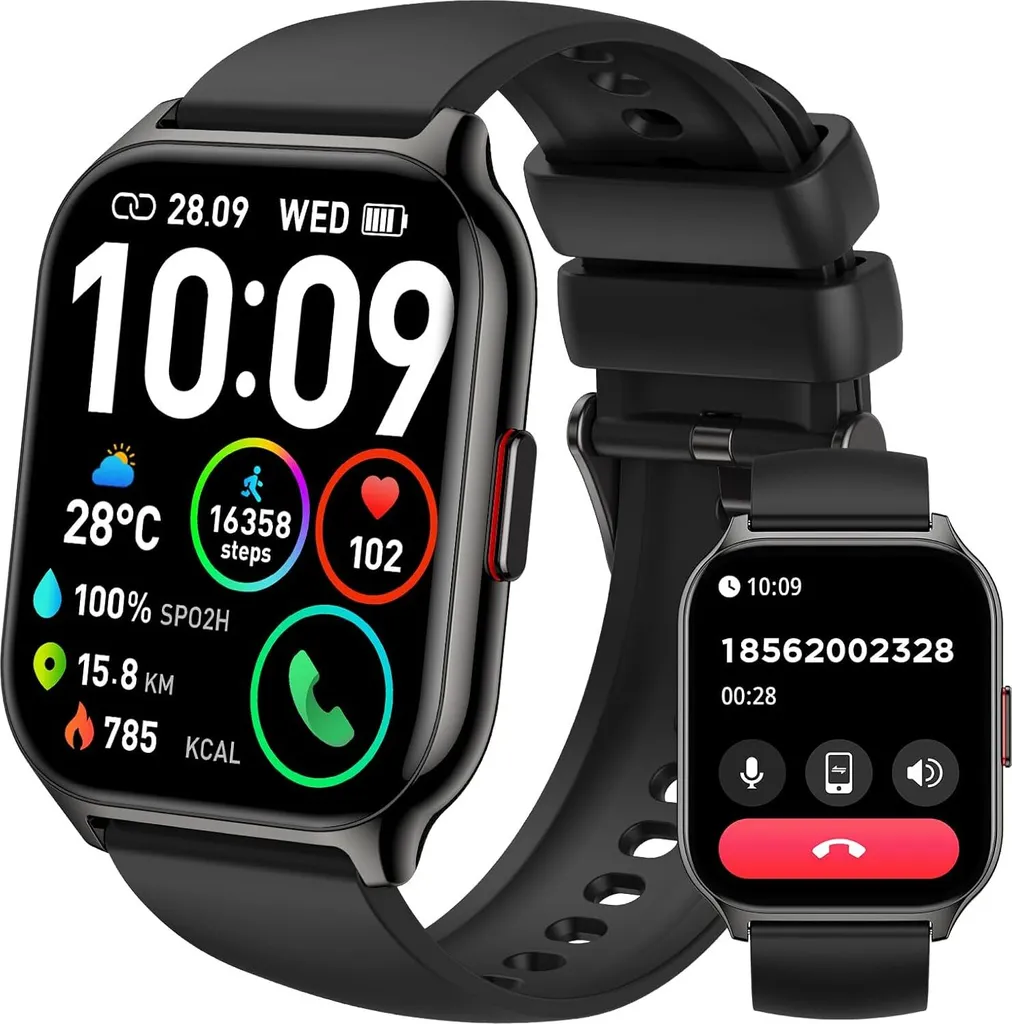 Smartwatch Uomo 1,95 Pollici: Chiamate Bluetooth e Fitness Watch Pro