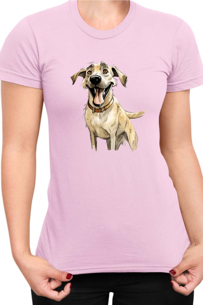 Damen T-Shirt Funny Dogs Breeds Kangal Dog Breed, Lady XS / Hellrosa