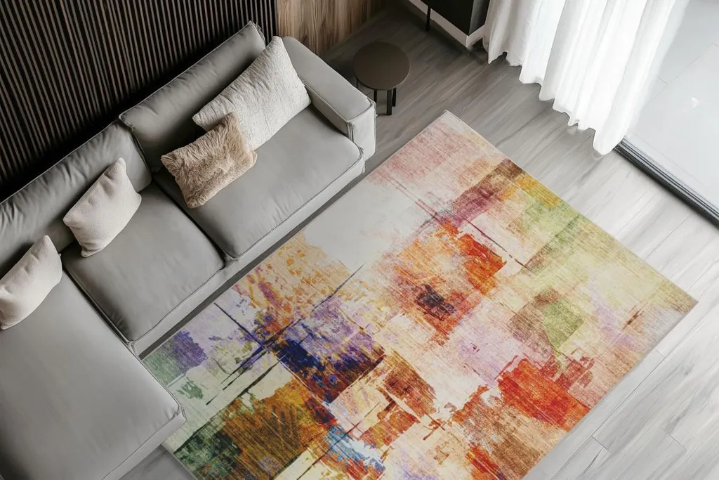 Tapis Graphique Avantgarde 109 Multi - Texture Douce et Couleurs Vives