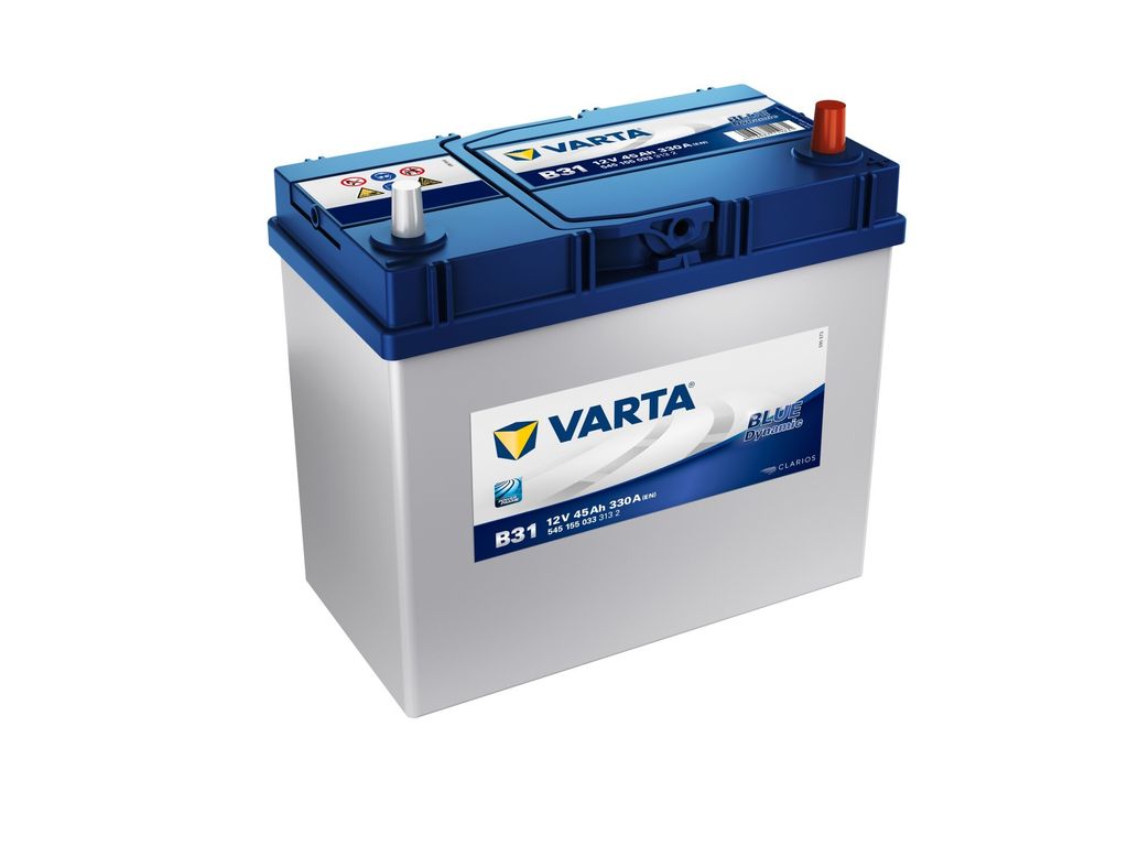 A VARTA Blue Dynamic B31 Autobatterie car battery is shown against a white background.